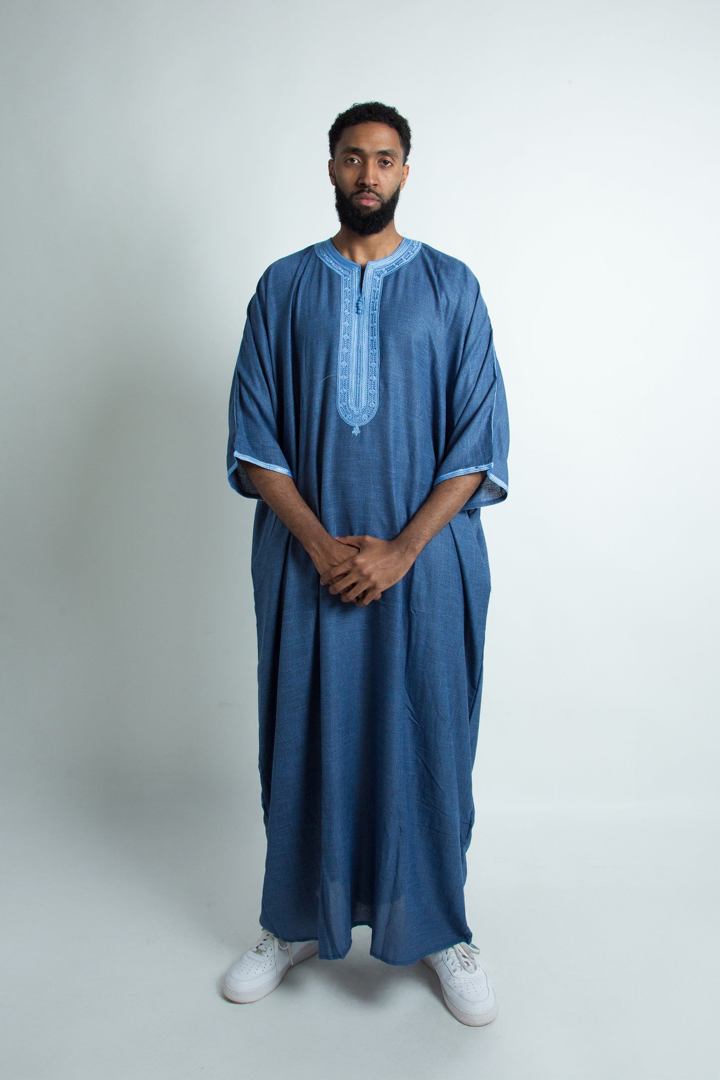 Blue Moroccan Gandoura
